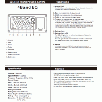 BELCAT EQ-7545R Темброблок активный для акустической гитары